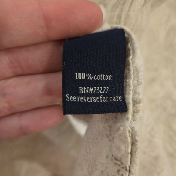 CROFT & BARROW Short Sleeve Button Up Hawaiian Shirt Men’s Size Large - Picture 3 of 5